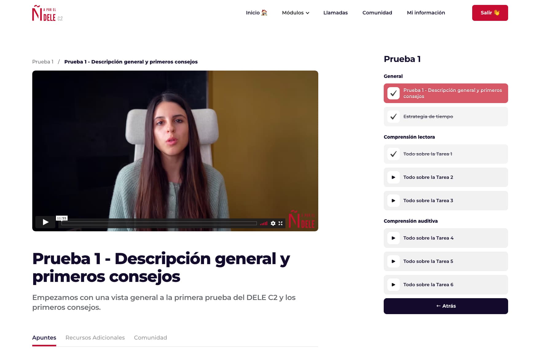 Estrategias del curso